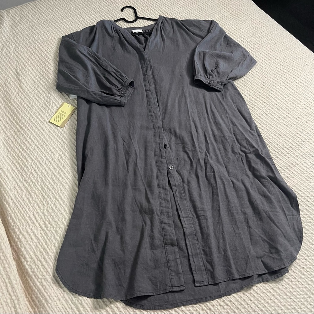 Aritzia Wilfred Free Palouse Linen Dress